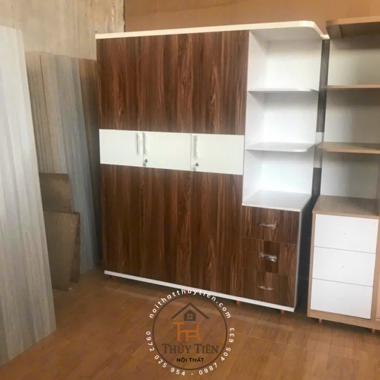 Tủ quần áo gỗ mdf - TQAMDF 001