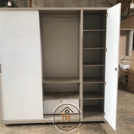 Tủ Quần Áo gỗ MDF - TQAMDF 014