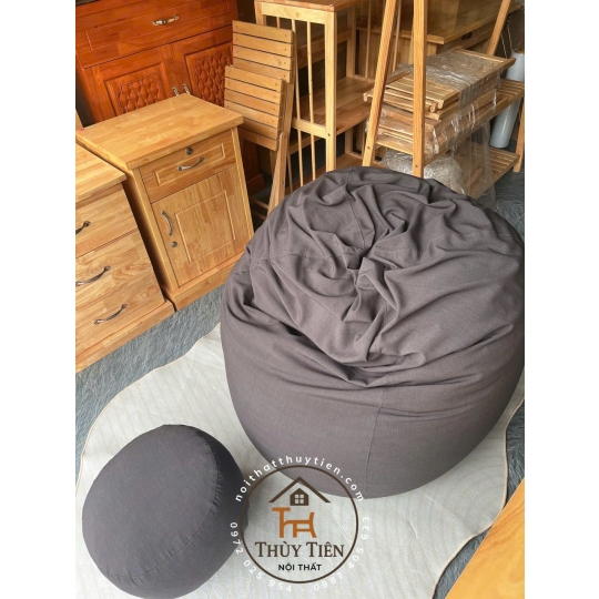Ghế  sofa lười hạt xốp vỏ ghế chất liệu vải cao cấp nhiều màu sắc