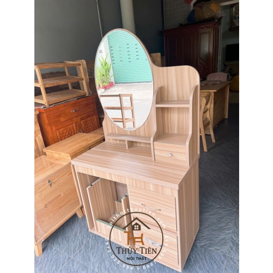 Bàn trang điểm mdf lõi xanh ngang 80 cm giá xưởng