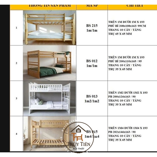 Tổng hợp mẫu giường tầng ạ 