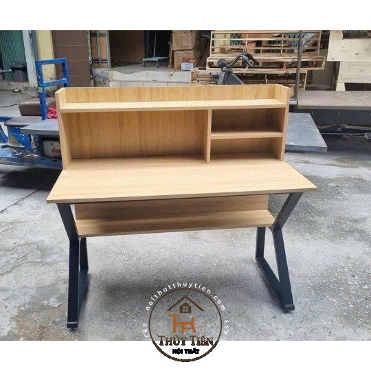 Bàn học sinh chân sắt  gỗ mdf 
