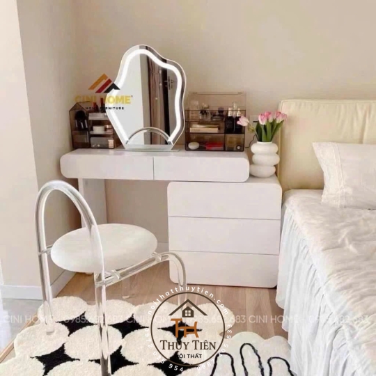 Bàn trang điểm sơn 2k e làm kích thước theo yêu cầu khách -002