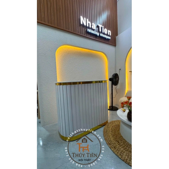 Quầy lễ tân quầy thu ngân 1,2m e sẵn