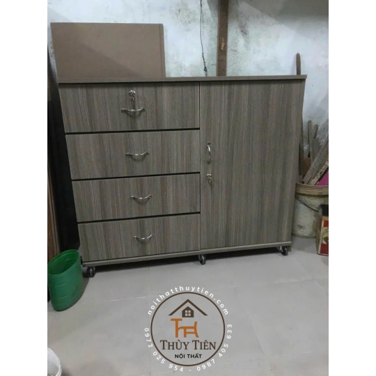 Tủ quần áo trẻ em gỗ MDF- 002