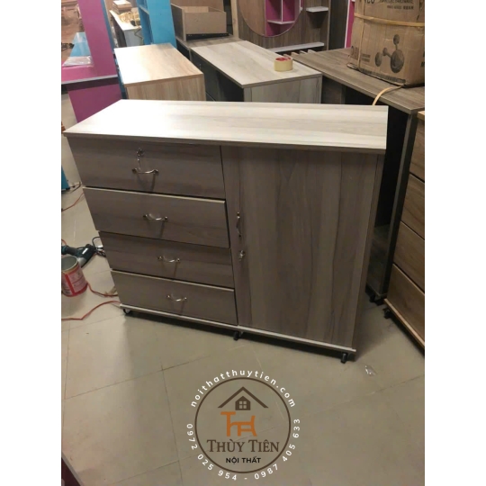 Tủ quần áo trẻ em gỗ MDF- 002