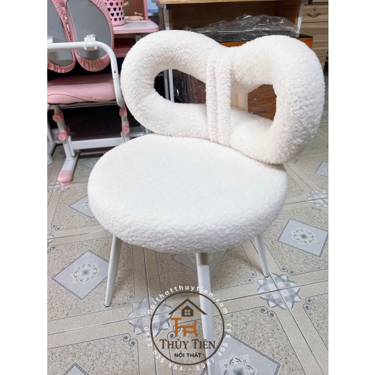 Ghế trang điểm makeup mẫu mới, Ghế  decor ghế nail cao cấp hàng nhập khẩu
