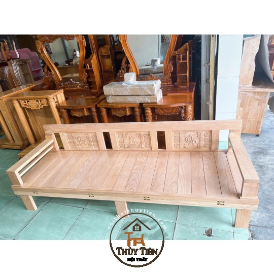 Ghế gấp thành giường- Giường gấp đa năng thông minh- Trường Kỷ gỗ sồi bền đẹp cực chắn chắn