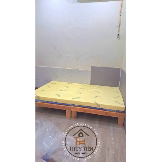 Mẫu Giường pallet gỗ thông giá rẻ