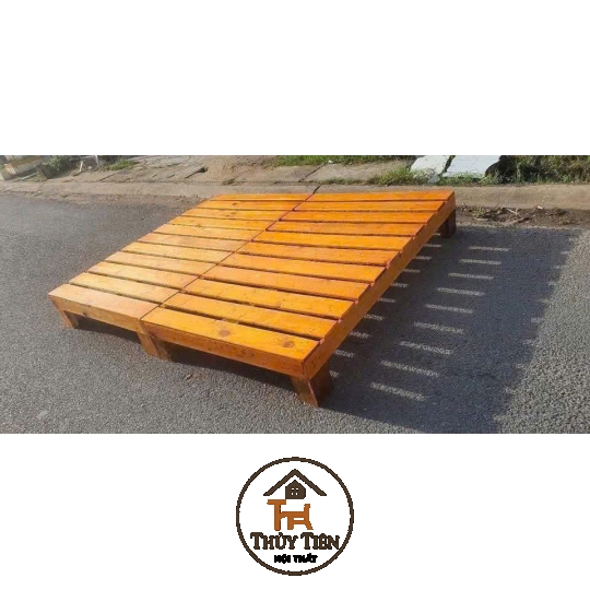 Mẫu Giường pallet gỗ thông giá rẻ