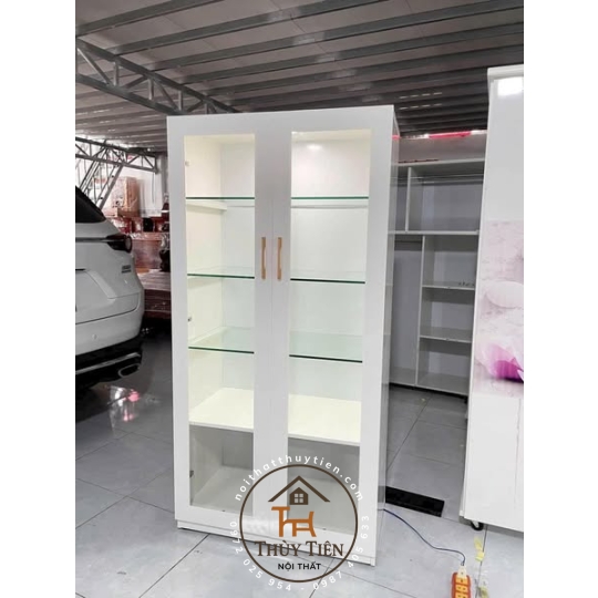 Tủ- kệ trưng bày cánh kính