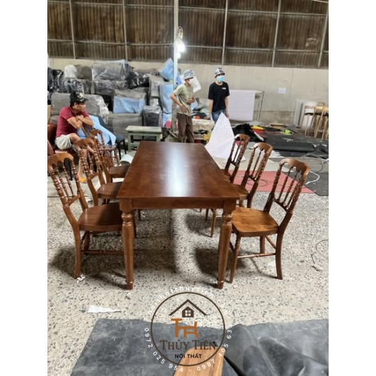 Bàn Ăn Louis Ghế Napoleon