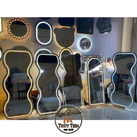 Các mẫu Gương decor toàn thân đèn led ko đèn led nhiều mẫu hàng loại 1 