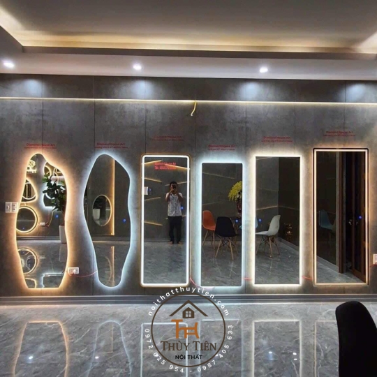 Gương led- ko led e nhận làm đủ mẫu kích thước  theo yêu cầu 