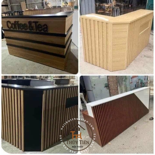 Quầy thu ngân- lễ tân e nhận làm theo yêu cầu