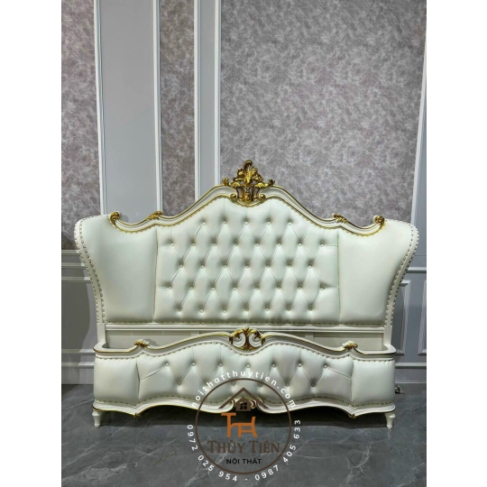 Giường nhập khẩu nguyên chiếc gỗ thịt toàn bộ cao cấp