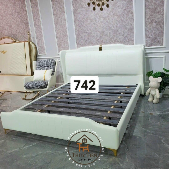 Giường nhập khẩu nguyên chiếc gỗ thịt toàn bộ cao cấp