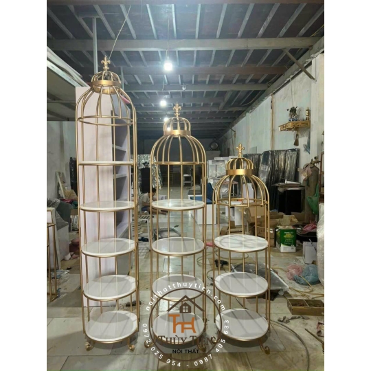 Lồng chim tròn vuông 3-4-5 tầng 