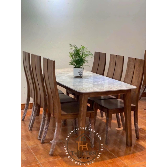 Bàn ghế ăn gỗ sồi thịt giá tận xưởng 