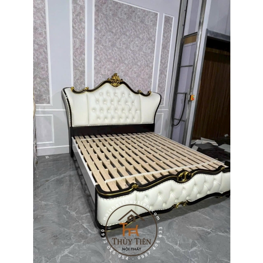 Giường nhập khẩu nguyên chiếc gỗ thịt toàn bộ cao cấp