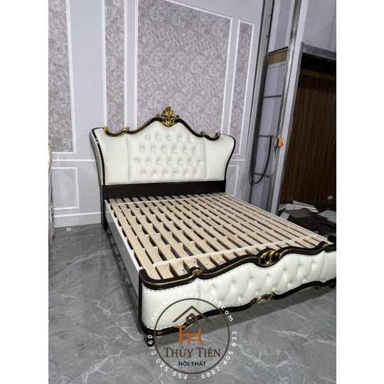 Giường nhập khẩu nguyên chiếc gỗ thịt toàn bộ cao cấp
