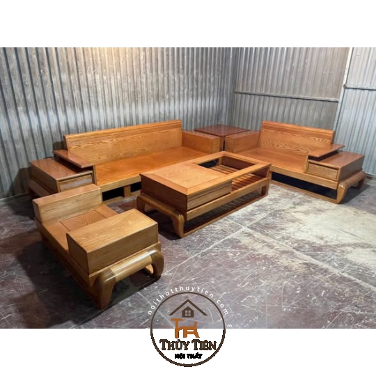Sofa gỗ sồi giá tại xưởng 