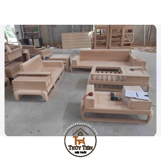 Sofa gỗ sồi giá tại xưởng 