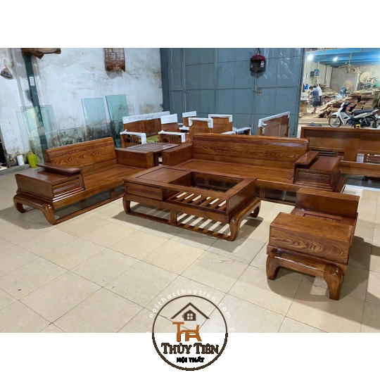 Sofa gỗ sồi giá tại xưởng 