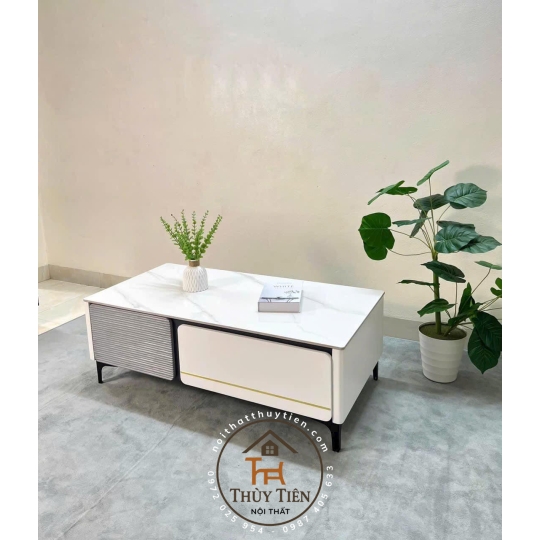 Bàn trà mặt đá ceramic