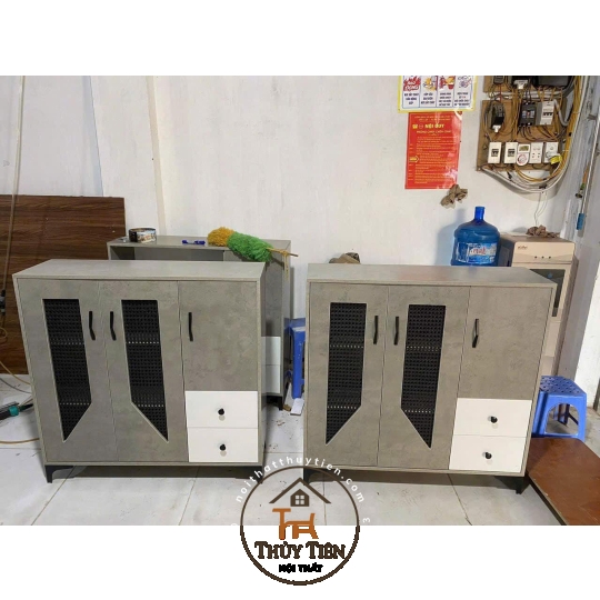 Mẫu tủ giày dép MDF
