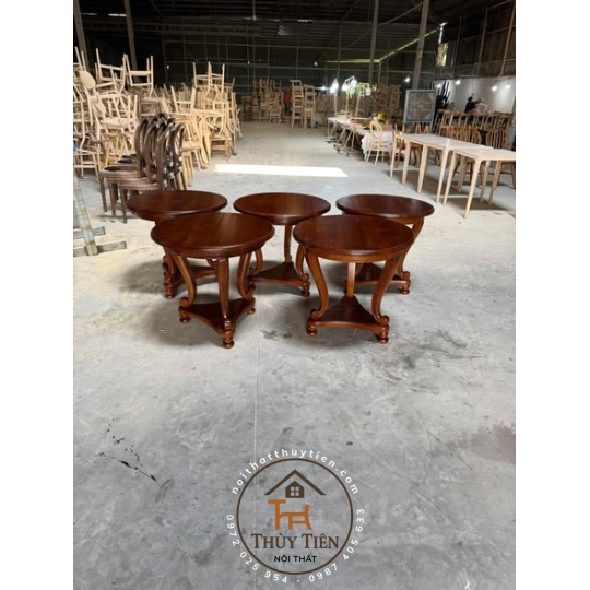 Bàn  trà cổ điển gỗ ash