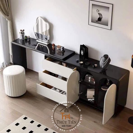 3D và thực tế - Kệ decor làm theo yêu cầu khách