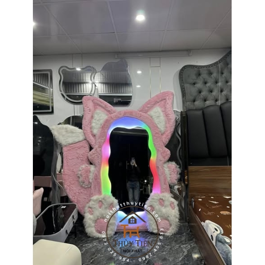 Gương decor toàn thân đèn led ko đèn led nhiều mẫu hàng loại 1 