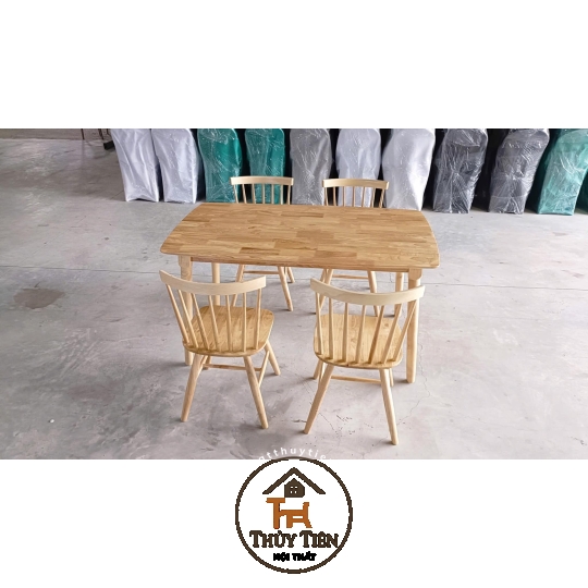 BỘ BÀN ĂN CAO SU 7 NAN - BA7N 006