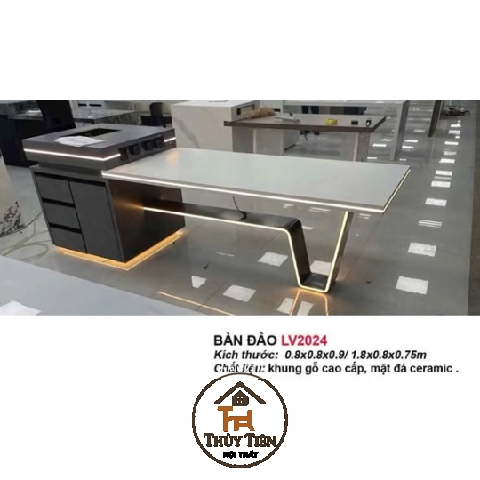 Các mẫu bàn đảo có Led Siêu Sang luôn ạ