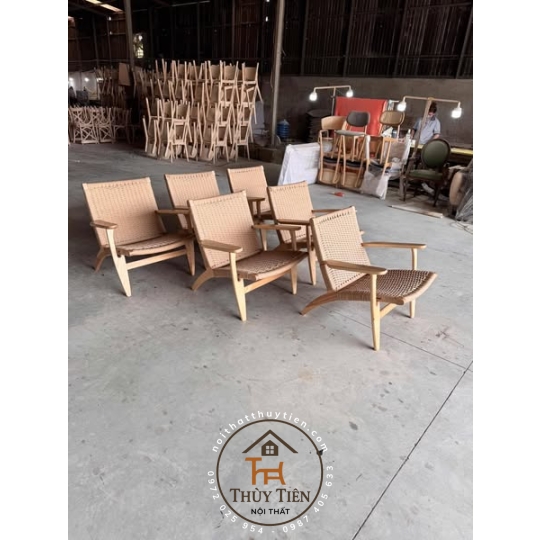 GHẾ SOFA ĐAN DÂY CÓ TAY
