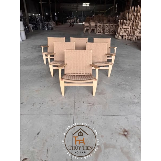 GHẾ SOFA ĐAN DÂY CÓ TAY