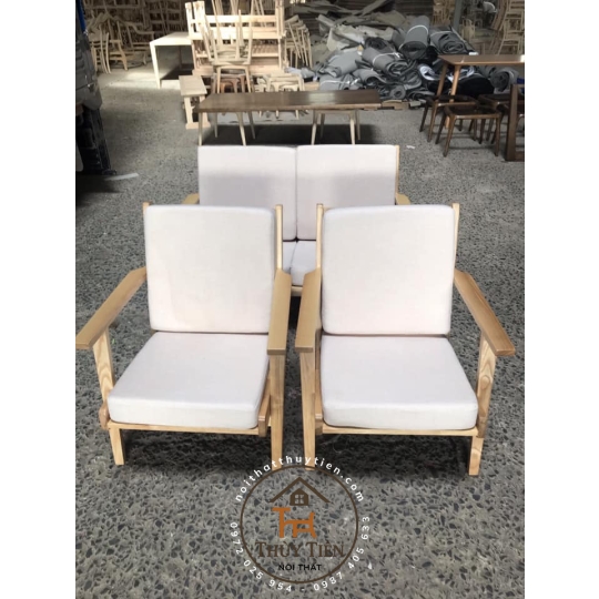 Ghế sofa Plank gỗ ash
