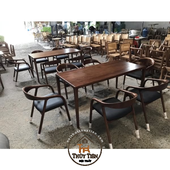 Ghế Neva gỗ Ash kết hợp bàn Neva gỗ ash