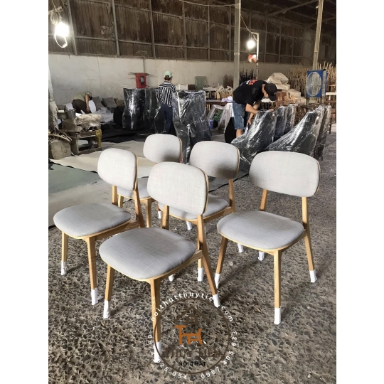 Ghế PLC gỗ cao su