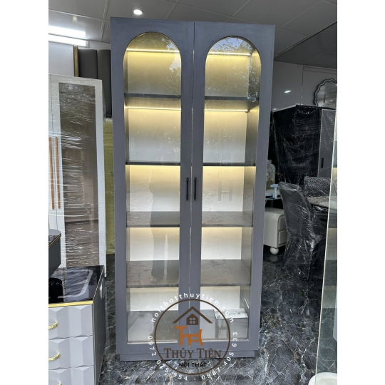 Tủ- kệ trưng bày cánh kính