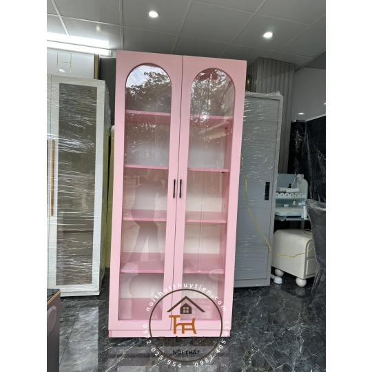 Tủ- kệ trưng bày cánh kính