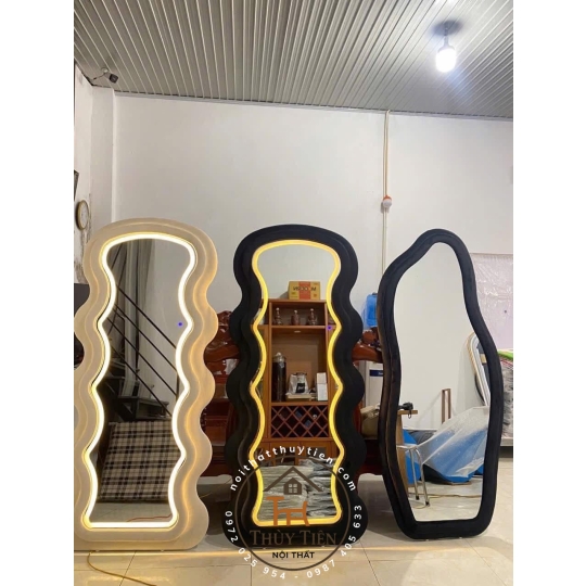 Gương decor toàn thân đèn led ko đèn led nhiều mẫu hàng loại 1 