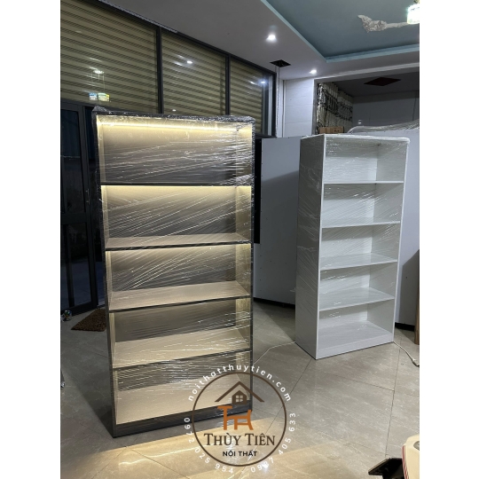 Tủ- kệ trưng bày cánh kính