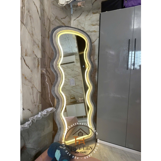 Gương decor toàn thân đèn led ko đèn led nhiều mẫu hàng loại 1 