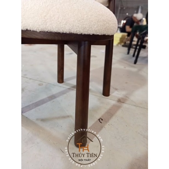 GHẾ DONUT BỌC VẢI LÔNG CỪU