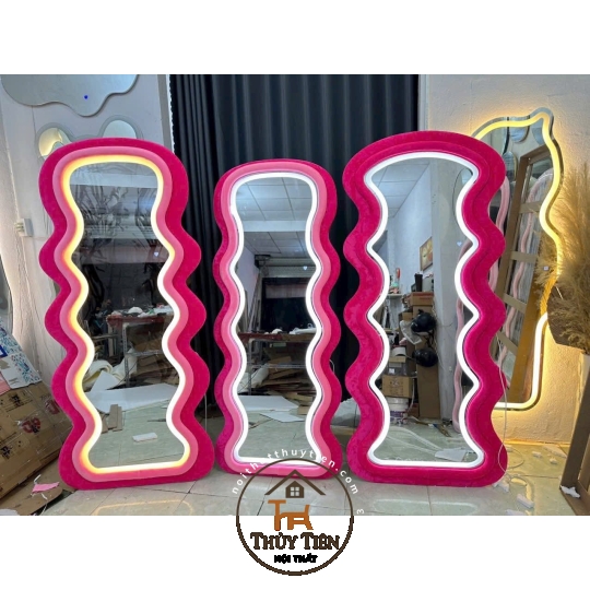Gương decor toàn thân đèn led ko đèn led nhiều mẫu hàng loại 1 