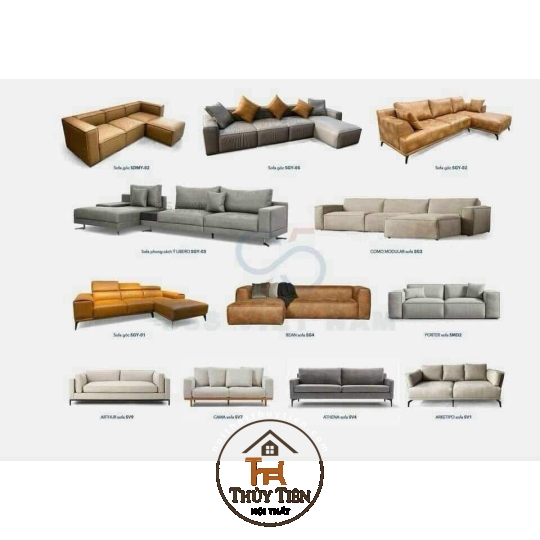 Lên mẫu sofa cho khách tham khảo 