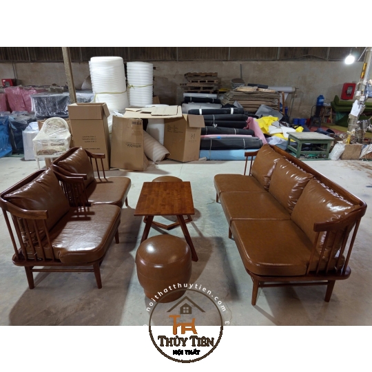 BỘ SOFA FLY BỌC DA NÂU
