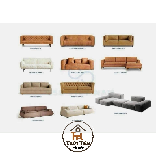 Lên mẫu sofa cho khách tham khảo 